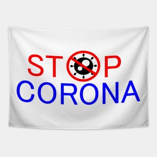 Stop corona Tapestry