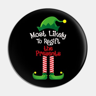 Most Likely To Regift The Presents Pin