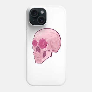 Rose Quartz Skull Phone Case