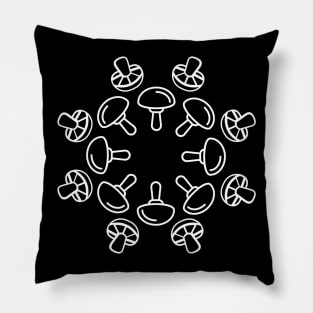 Psychedelic Sacred Geometry Mycology Mushroom Pillow