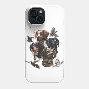 The Brittany Spaniels , Bird Hunting Season Phone Case