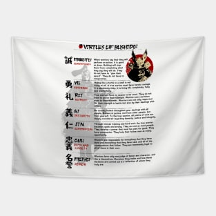 The Seven Virtues of Bushido IV Tapestry