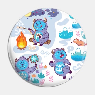 Busy Yeti Pin