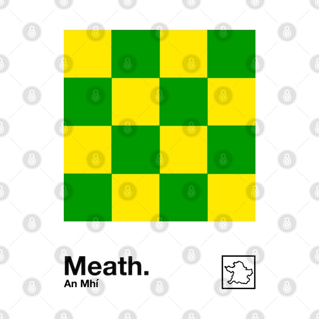 County Meath / Original Retro Style Minimalist Poster Design by feck!