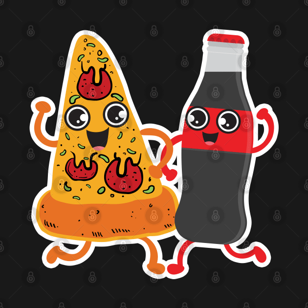 Pizza & Coke by Plushism