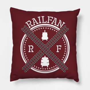 Vintage Trainspotter RailFan Pillow