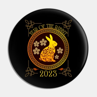 Chinese Happy New Year Of The Rabbit 2023 Pin
