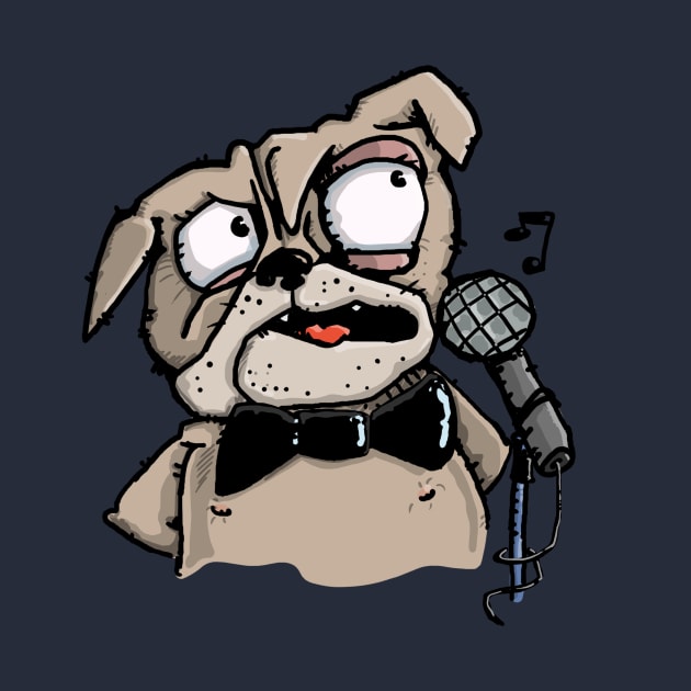 The Pug sings My Way by schlag.art