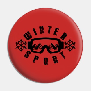 Winter sports Pin