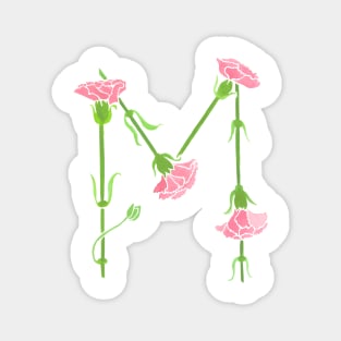 Watercolor Carnation Mu Magnet