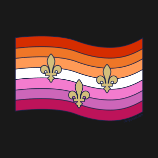 The Muffuletta (New Orleans City Lesbian Pride Flag) T-Shirt