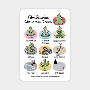 Film Studies Christmas Trees Magnet