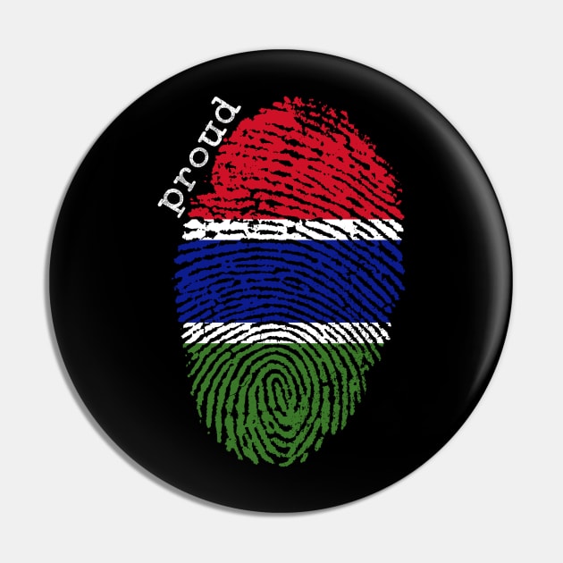 Gambia flag Pin by Shopx