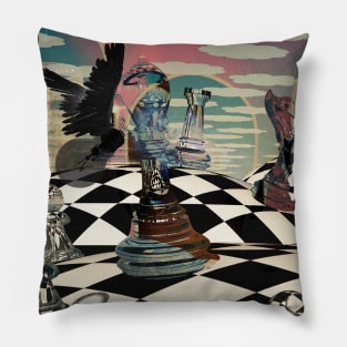 Surreal chess game Pillow