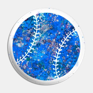 Baseball ball blue Pin