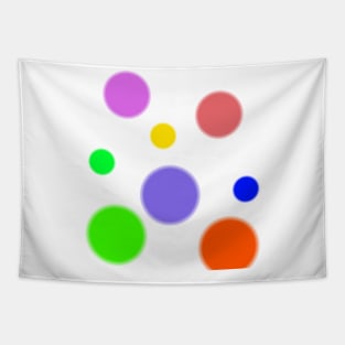 red blue green dots art Tapestry