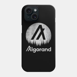 Vintage Algorand ALGO Coin To The Moon Crypto Token Cryptocurrency Wallet Birthday Gift For Men Women Phone Case