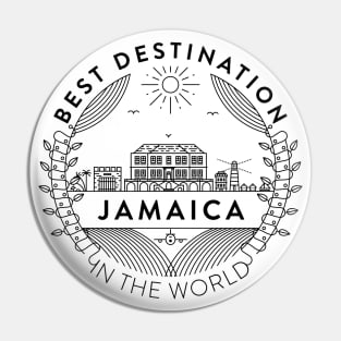 Jamaica Minimal Badge Design Pin