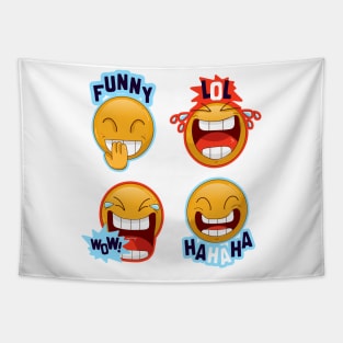 Funny Lol Stickers Tapestry