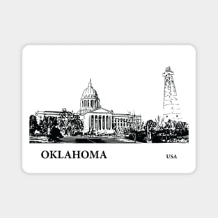 Oklahoma State USA Magnet