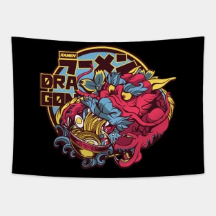 Dragon Eating Ramen Tapestry