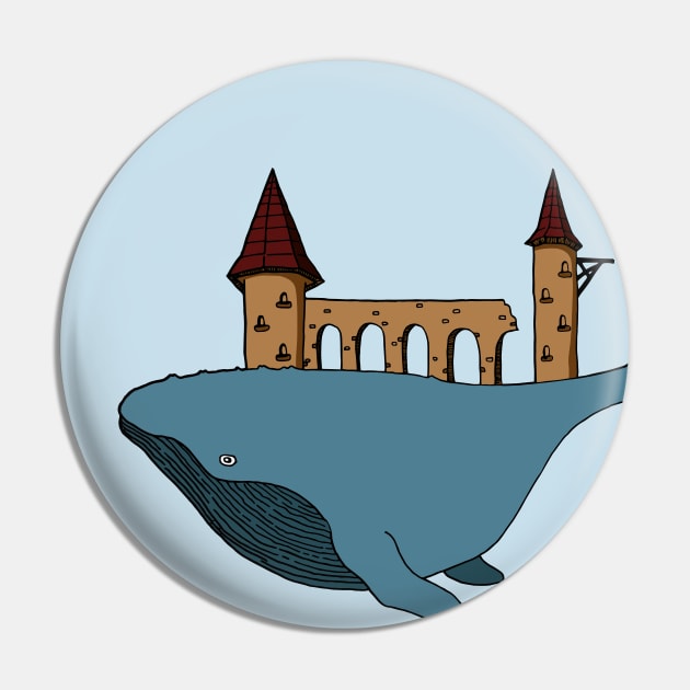 Flying whale Pin by PauRicart