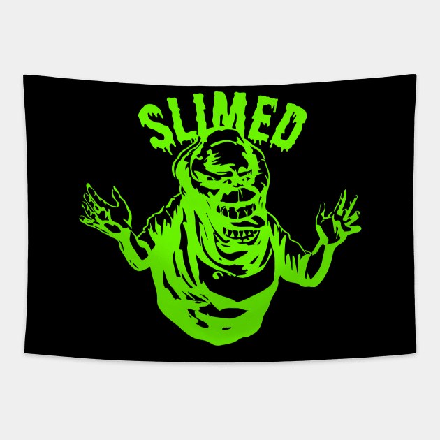 SLIMED by SLIMER Tapestry by Custom Ghostbusters Designs