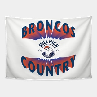 Mile High Broncos Country Tapestry