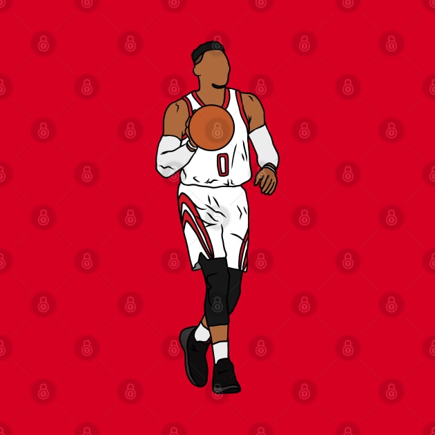 Russell Westbrook Rockets by rattraptees