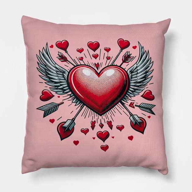 Valentine Pillow by JessArty