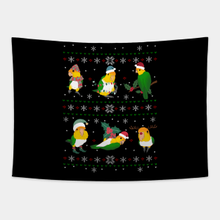 caique ugly christmas Tapestry