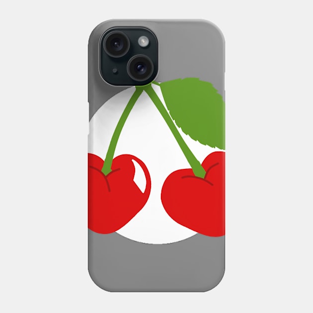 Cherry Hearts - Charcoal Phone Case by CherryBakewell