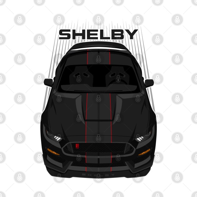 Ford Mustang Shelby GT350R 2015 - 2020 - Black - Black Stripes by V8social