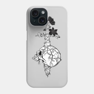 Skull and sword Phone Case