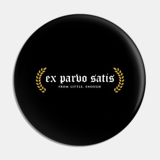 Ex Parvo Satis - From Little, Enough Pin