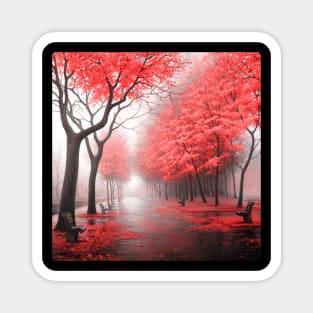 Path with trees Magnet