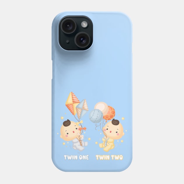 Twins baby boys Phone Case by KOTOdesign