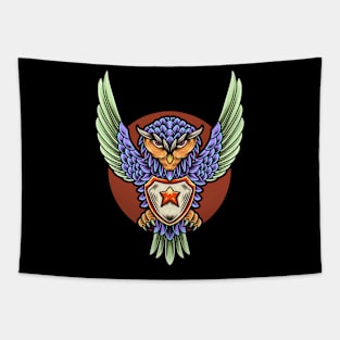 chibi owl guardian Tapestry