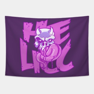 Licking skull (He Licc!) Tapestry