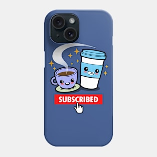 Coffee Cute Kawaii Coffee Social Media Cartoon For Millennial Coffee Lovers Phone Case