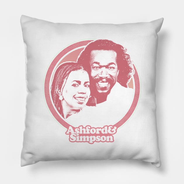 Ashford & Simpson /// 80s Retro Soul Fan Design Pillow by DankFutura