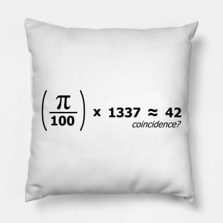 1337 Coincidence 42 Pillow