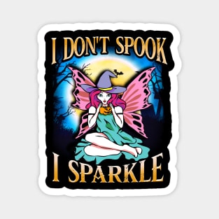 I don't spook I sparkle Funny Cute Fairy Character Gift Magnet
