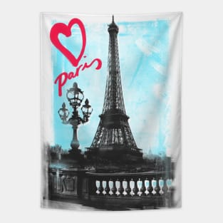 I Love Paris - Eiffel Tower Tapestry