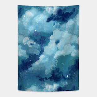 Summer night cloudy sky Tapestry