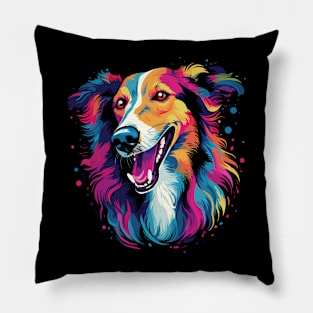 Borzoi Happiness Pillow