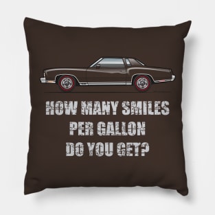 Smilles per Gallon Monte Carlo Pillow