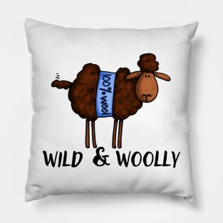 Wild & Woolly (Dark Sheep) Pillow