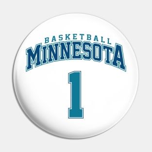 Minnesota Basketball - Player Number 1 Pin