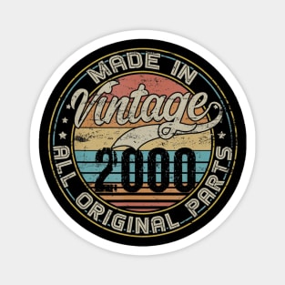 Classic 20th Birthday Gift For Men Women Vintage 2000 Magnet